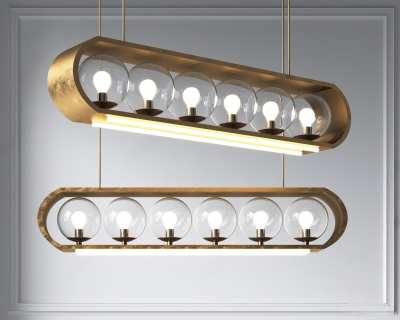 现代吊灯3D模型下载